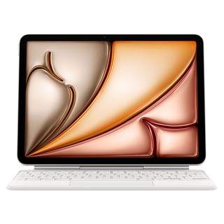 Apple 정품 매직 키보드 iPad Air M3 / M2 모델용, 화이트, 한국어