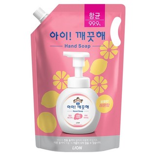 아이깨끗해 항균 폼 핸드솝 레몬향 리필