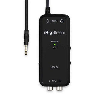 IK MULTIMEDIA iRig Stream Solo 行動錄音介面, 黑色, 單一商品