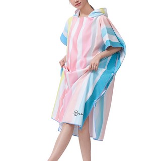 타포니 비치 후드 판초, 1개, 파스텔라인