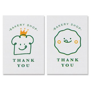 아이엔피 땡큐 베이커리 스티커 식빵 45p + 쿠키 45p 세트, 혼합색상, 1세트