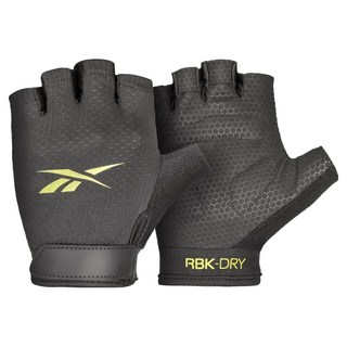 Reebok 健身手套 短指透氣健身手套 XS 黃色 運動訓練, XS(13 x 8 x 2.5cm), 1雙