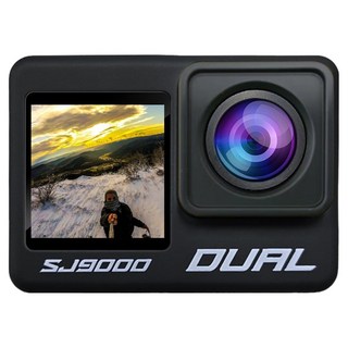 에이스원 4K 터치스크린 C타입 블랙박스 액션캠 SJ9000 DUAL, 블랙