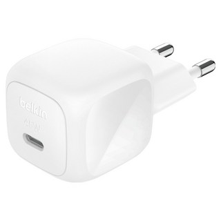 벨킨 갤럭시 S25 / 아이폰16 / 아이패드 USB C타입 PD 3.1 PPS 초소형 고속 충전기 45W WCA013krWH, 1개, 화이트
