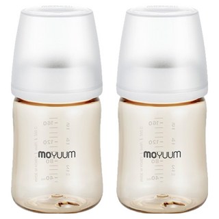 모윰 3세대 PPSU 올인원 베이직 노꼭지 젖병, 스노우, 170ml, 2개