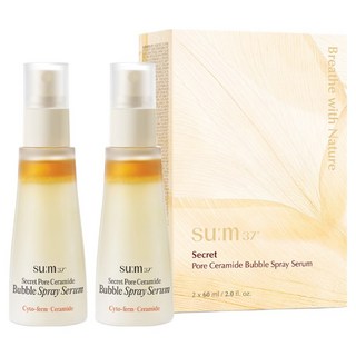 Sooom37度 Secret毛孔神經醯胺泡沫油精華噴霧 60ml*2入組, 1套