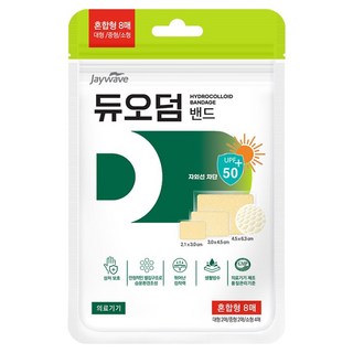 듀오덤 밴드 혼합형 대형 2p + 중형 2p + 소형 4p 세트, 1개
