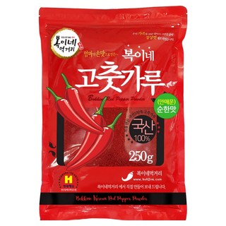 복이네먹거리 국산 안매운 고춧가루 순한맛 반찬용, 250g, 1개