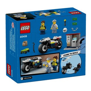LEGO 樂高 城市系列 警用摩托車追逐戰 Police Motorcycle Chase 60455, 1盒, 混和顏色