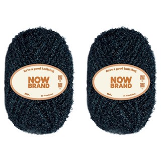 울클럽 NOWBRAND 초보자용 두꺼운 수세미실 80g, 703 네이비, 2개