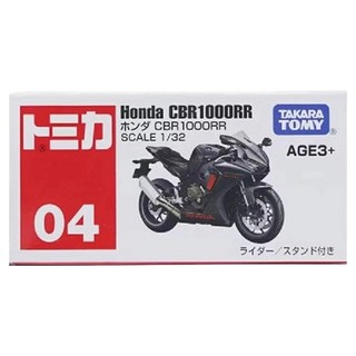 TOMICA 亞版 004 本田CBR1000RR 958376, 1盒, 黑色/白色