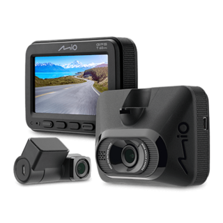 台灣 MiO 815D GPS WIFI 雙鏡頭行車記錄器 4K, 32GB, 單件