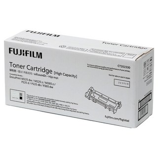 FUJIFILM 富士 原廠原裝 黑白225系列 高容量碳粉匣 CT202330 2600張, 1個, 黑色