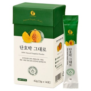 말린 100% 단호박 분말스틱, 42g, 1개