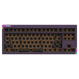 베어본 풀알루미늄 볼캐치 QMK 유무선 블루투스 텐키리스 키보드, 퍼플, STELLA 87, 제조사축