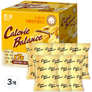 해태제과 칼로리 바란스 치즈 7p, 266g, 3개
