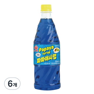 오쉐프 파파야시럽, 6개, 1kg