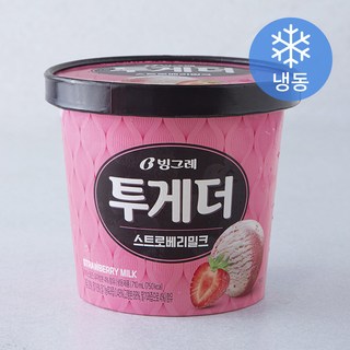 빙그레 투게더 스트로베리밀크 아이스밀크 (냉동), 710ml, 1개입, 1개
