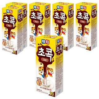 제티 초콕 초코 스트로우, 3.6g, 20개입, 6개