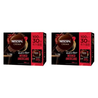 네스카페 크레마 인텐소 아메리카노 원두커피믹스, 1g, 130개입, 2개