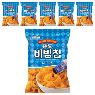 팔도 비빔칩 시그니처 스낵, 80g, 6개