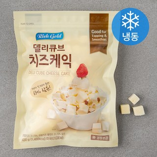 리치골드 델리큐브 치즈케익 (냉동), 430g, 1개
