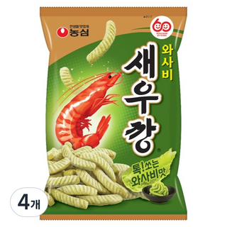 새우깡 농심 와사비, 70g, 4개