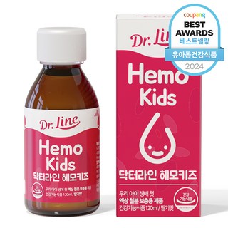 닥터라인 헤모키즈 맛있는 딸기맛 유아철분제, 120ml, 1개