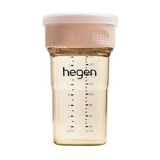 hegen 轉轉星系PPSU多功能360°學飲杯, 240ml/8oz, 全方位飲水, 防溢出, 嫣粉, 1個