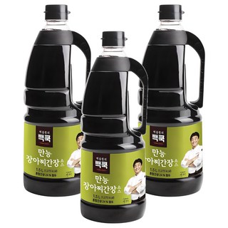 더본코리아 빽쿡 만능 장아찌 간장소스, 1.5L, 3개
