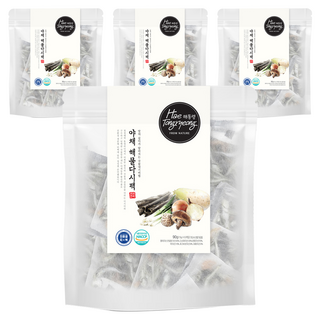 해통령 야채 해물다시팩, 90g, 4개
