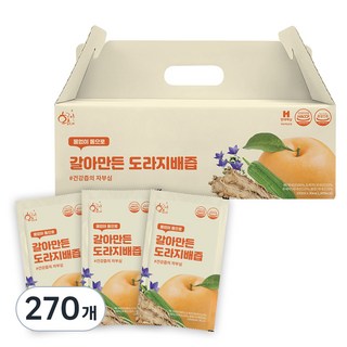 황금이네 국내산 갈아만든 도라지배즙, 100ml, 270개
