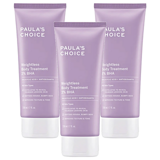 PAULA'S CHOICE 寶拉珍選 2%水楊酸身體乳, 去角質, 清爽保濕, 210ml, 3條