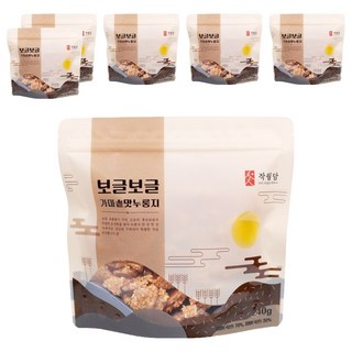 작월담 보글보글 끓여먹는 가마솥 맛 누룽지, 240g, 6개