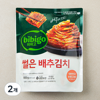 비비고 썰은 배추김치, 800g, 2개