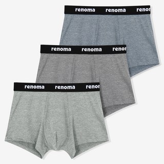 레노마 남성용 멜란지 스판 드로즈 3종 세트(95~105)
