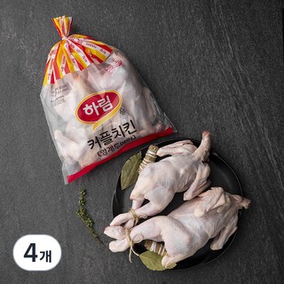 하림 커플치킨 통닭 백숙용 (냉장) 550g 2입, 1.1kg, 4개