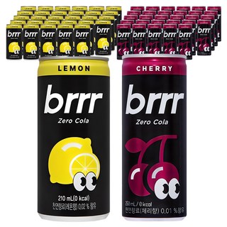 부르르 제로콜라 레몬 210ml 30p + 체리 250ml 30p, 1세트