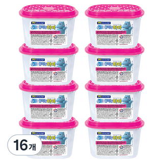 물먹는하마 습기제거제 옷장용 본품, 300g, 16개