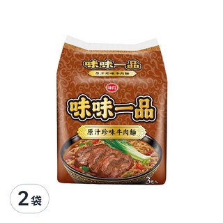 味丹 味味一品 原汁珍味牛肉麵 185g, 6包