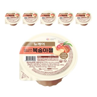 뉴케어 복숭아젤, 100g, 6개