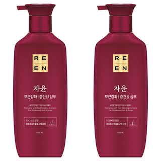 리엔 자윤 모근강화 중건성 샴푸, 500ml, 2개