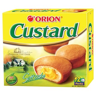 ORION 好麗友 Custard 蛋黃派 12個入, 276g, 1盒