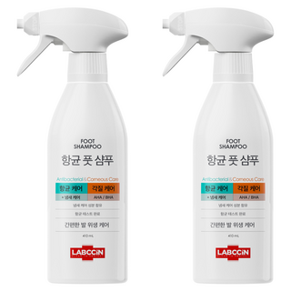 랩신 항균 풋샴푸, 1개입, 2개, 410ml
