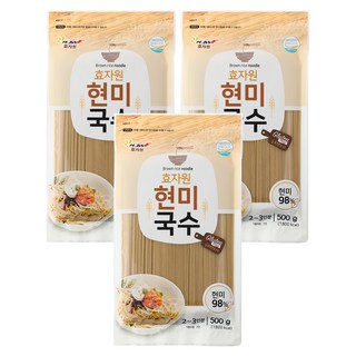 효자원 현미국수, 3개, 500g