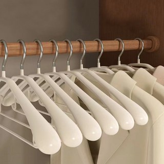 마켓플랜 논슬립 정장 옷걸이, 아이보리, 20개