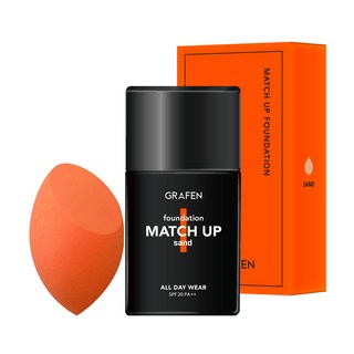 GRAFEN 男士粉底液 40ml+美妝蛋, 24 Sand, 1組