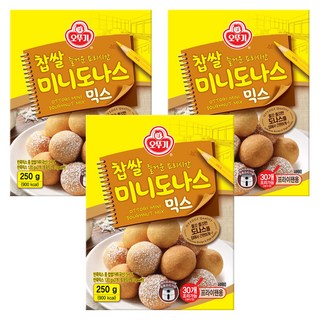 오뚜기 찹쌀 미니도나스 믹스, 250g, 3개