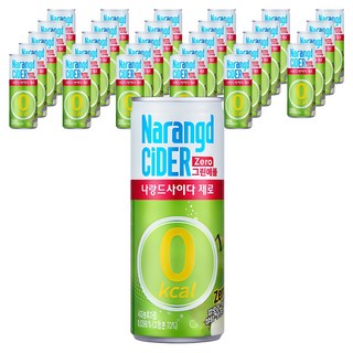 나랑드사이다 제로 그린애플, 245ml, 30개 대표 이미지 - 제로 탄산음료 추천