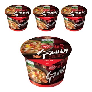 칠갑농산 해물수제비 매운맛, 173g, 4개